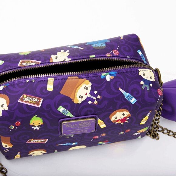 Loungefly x Willy Wonka and the Chocolate Factory Sweets Crossbody Purse Bag - Picture 2 of 2